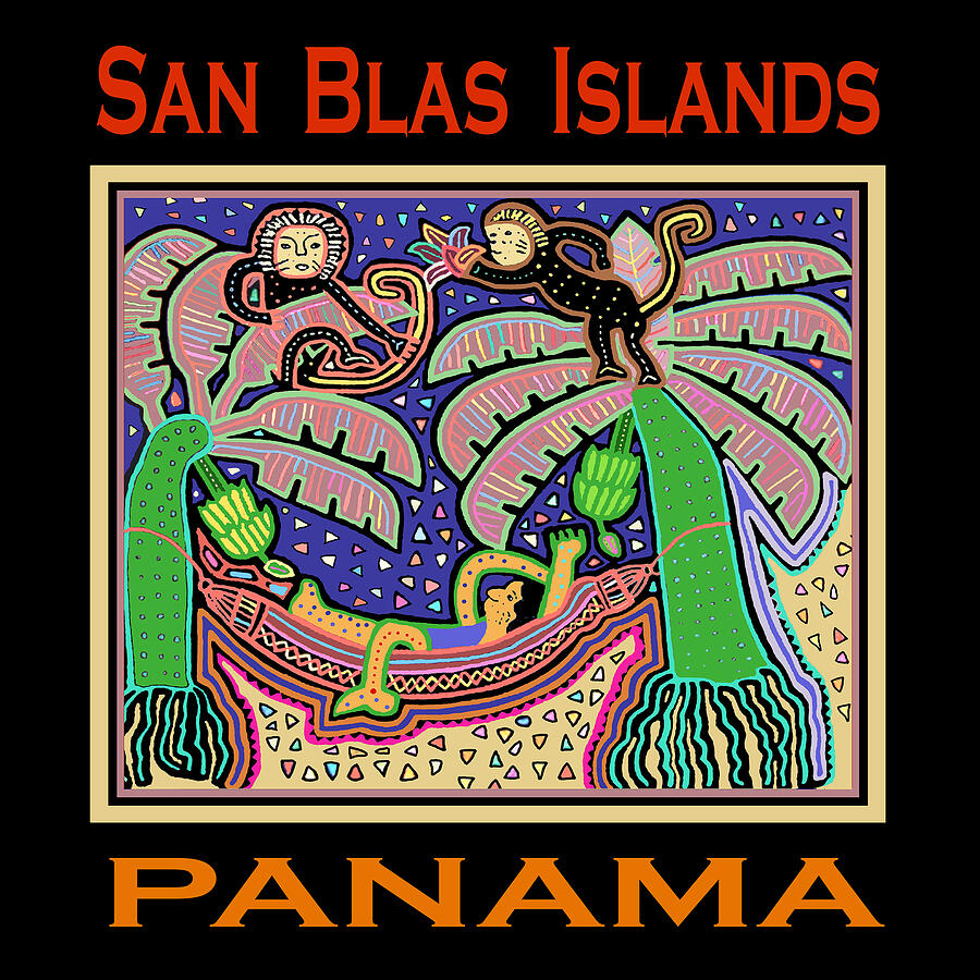 San Blas Islands - Panama Digital Art by Vagabond Folk Art - Virginia Vivier
