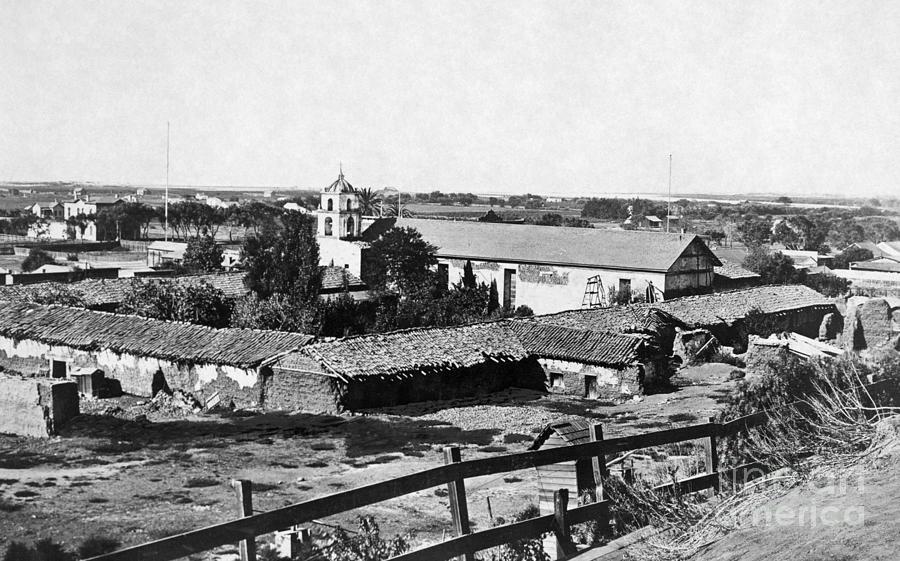 San Buenaventura Mission, c1930 Photograph by Granger