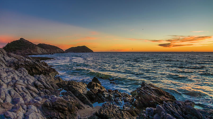 San Carlos on the Sea of Cortez at sunset. Photograph by Tommy ...