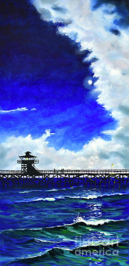 San Clemente At Night Painting by Mary Scott