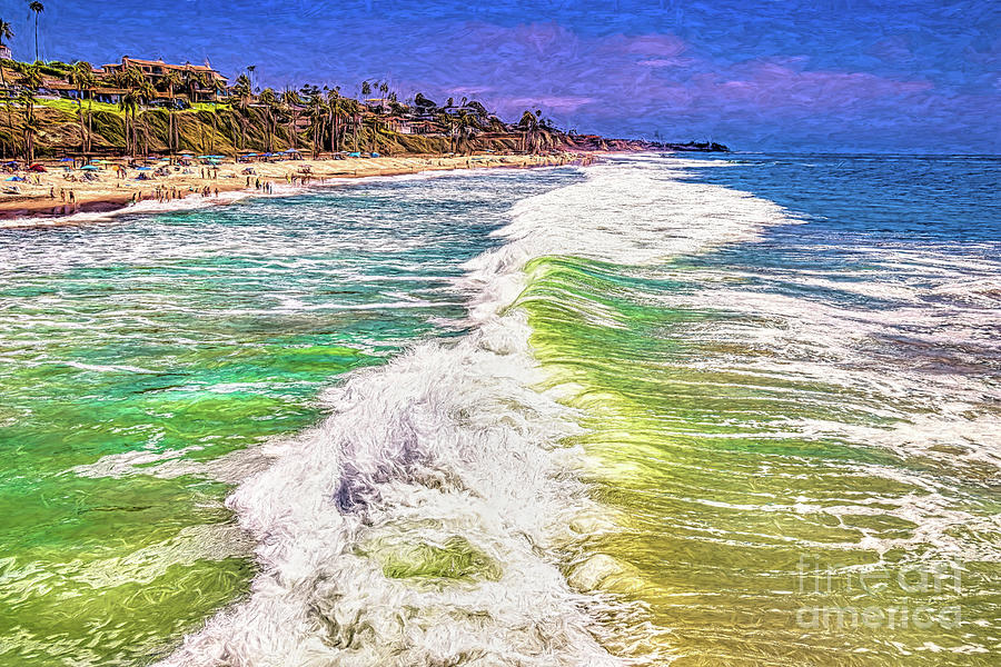 San Clemente Beach and Pacific Ocean Photograph by Roslyn Wilkins