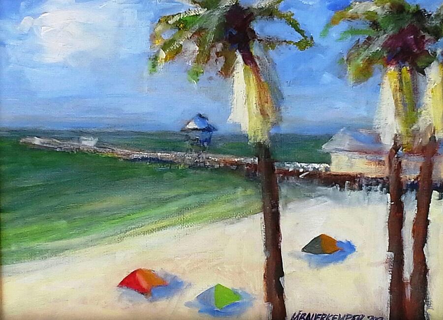 San Clemente Beach Painting by Mike Bauerkemper - Pixels