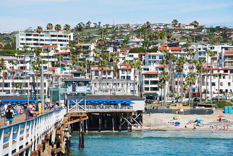 San Clemente California View from the Pier Photograph by Sandiegoa