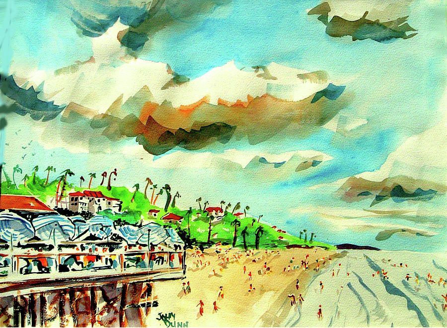 San Clemente Clouds Painting by John Dunn