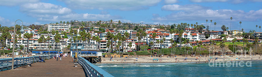 San Clemente Pier Panorama Photograph by David Zanzinger