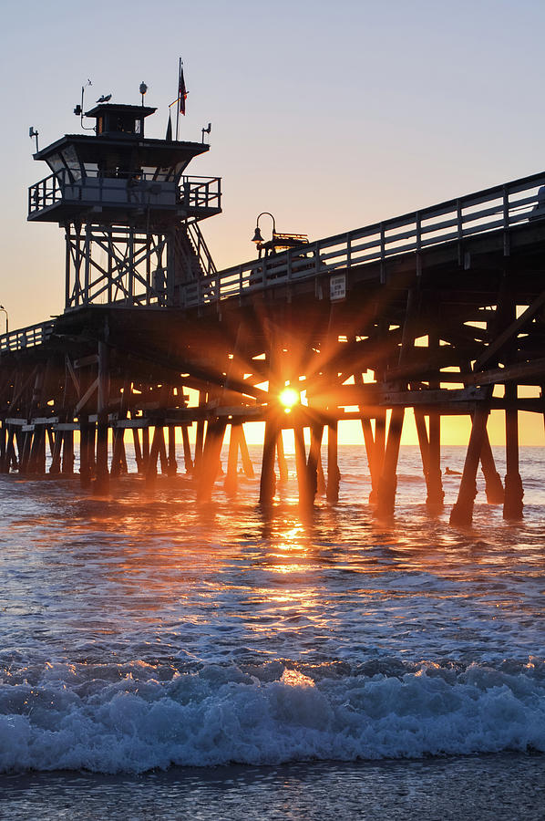 San Clemente Pier Sunset Photograph by Kyle Hanson