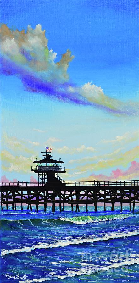 San Clemente Seaside Painting by Mary Scott