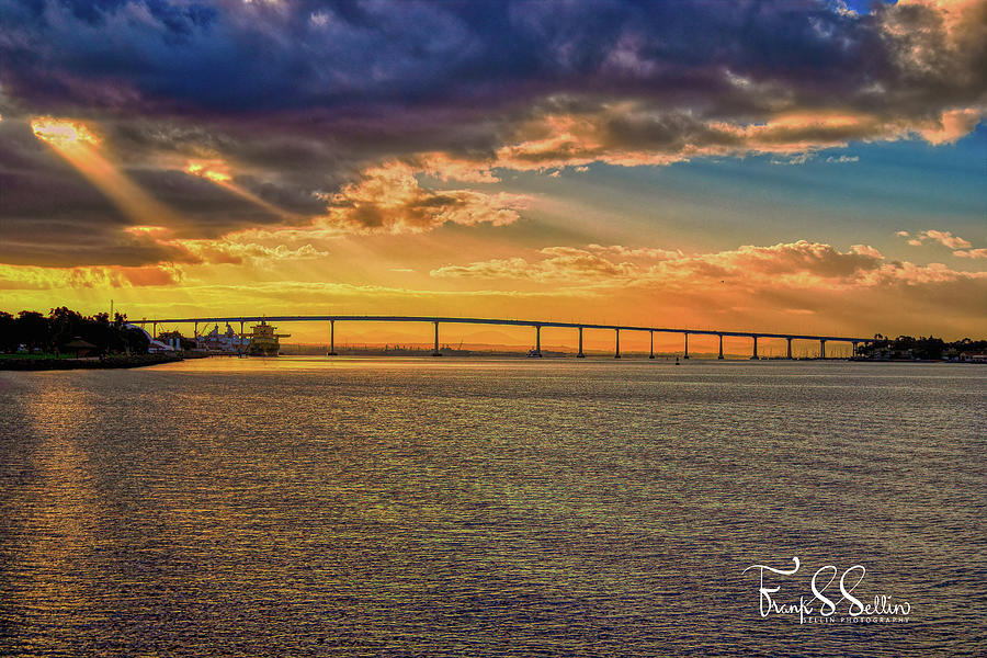 San Diego Bay And The Coronado Bridge Photograph by Frank Sellin - Fine ...