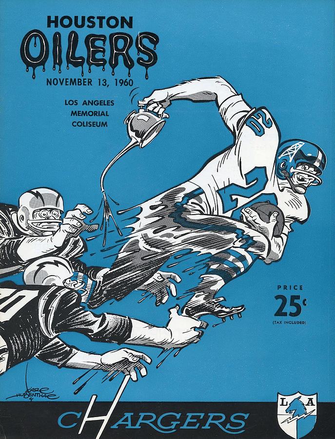 San Diego Chargers Vintage Program 2 by Joe Hamilton