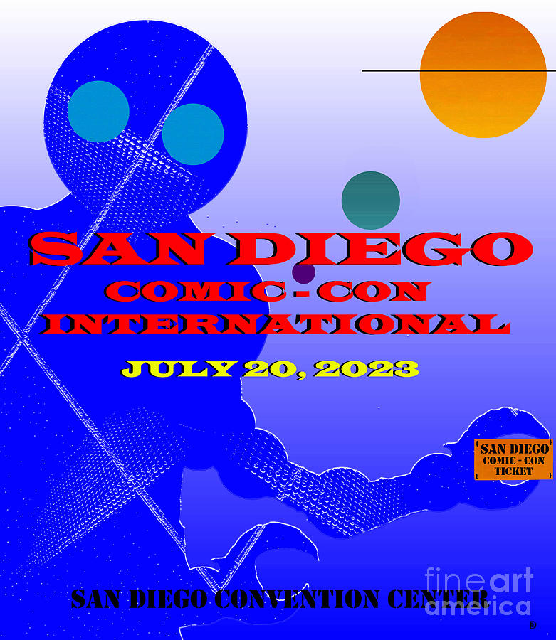 San Diego Comic Con 2023 Poster Mixed Media