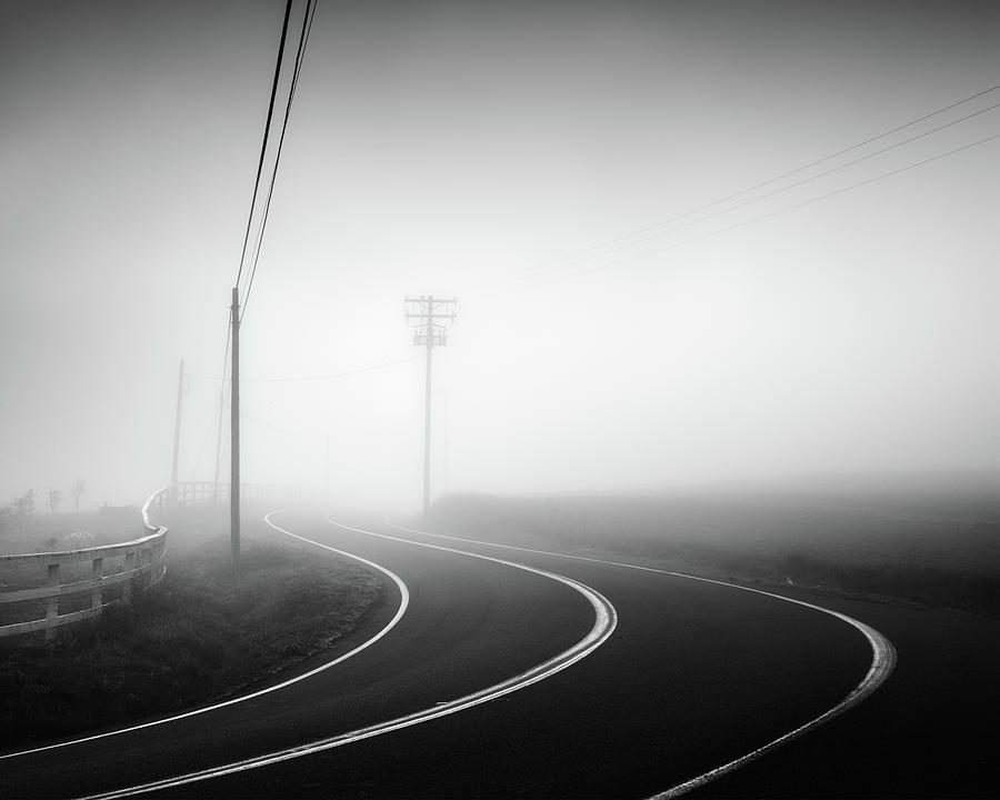 San Diego Photograph - San Diego Foggy Road by William Dunigan