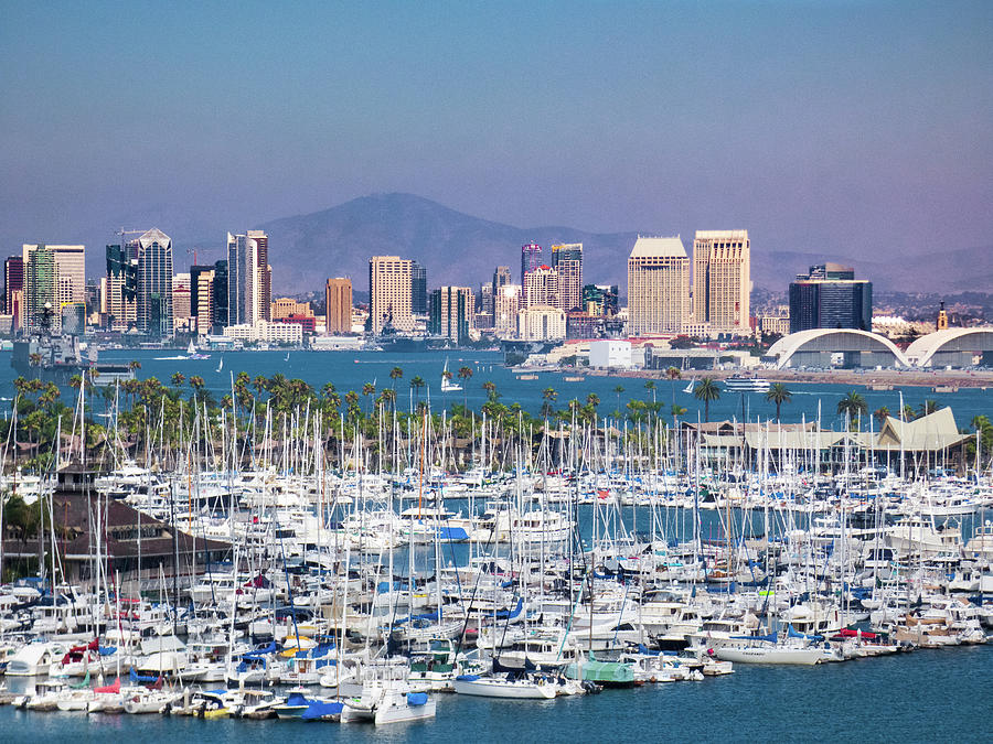 San Diego Marina Cityscape Photograph by Christine Ley
