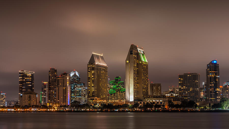 San Diego Nightscape II Photograph by Tom Grubbe