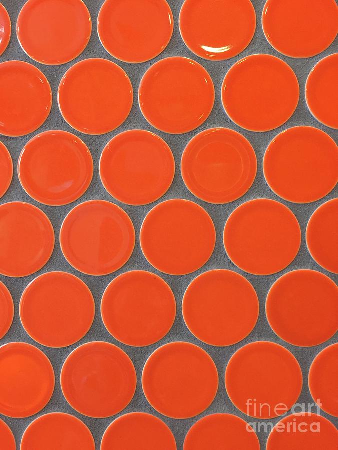 San Diego Orange Tile Pattern Photograph by M West