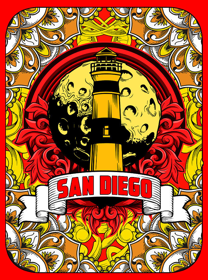 San Diego Digital Art by Anomalius Artwork Fine Art America