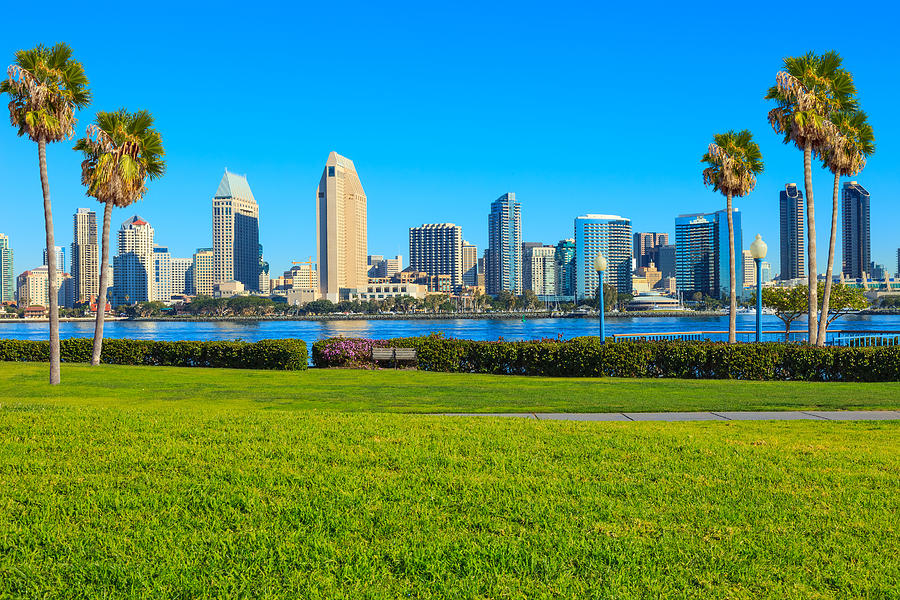 San Diego Skyline, CA Photograph by Ron and Patty Thomas