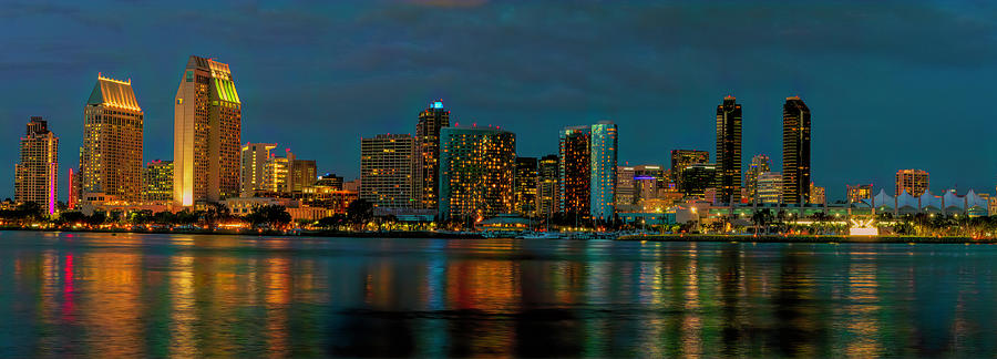 San Diego Skyline Evening 2 Photograph by Lindsay Thomson