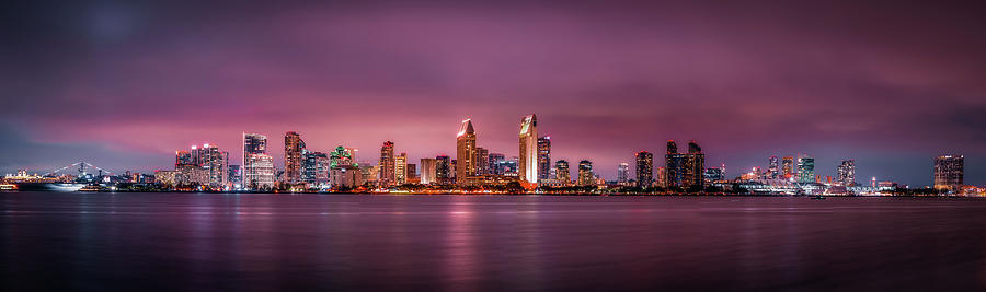 Architecture Photograph - San Diego Skyline by Ian Miller