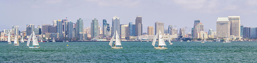 San Diego Skyline in Summer Photograph by Tommy Anderson