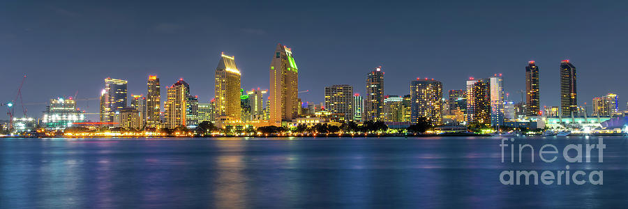 San Diego skyline panorama Photograph by Delphimages Photo Creations