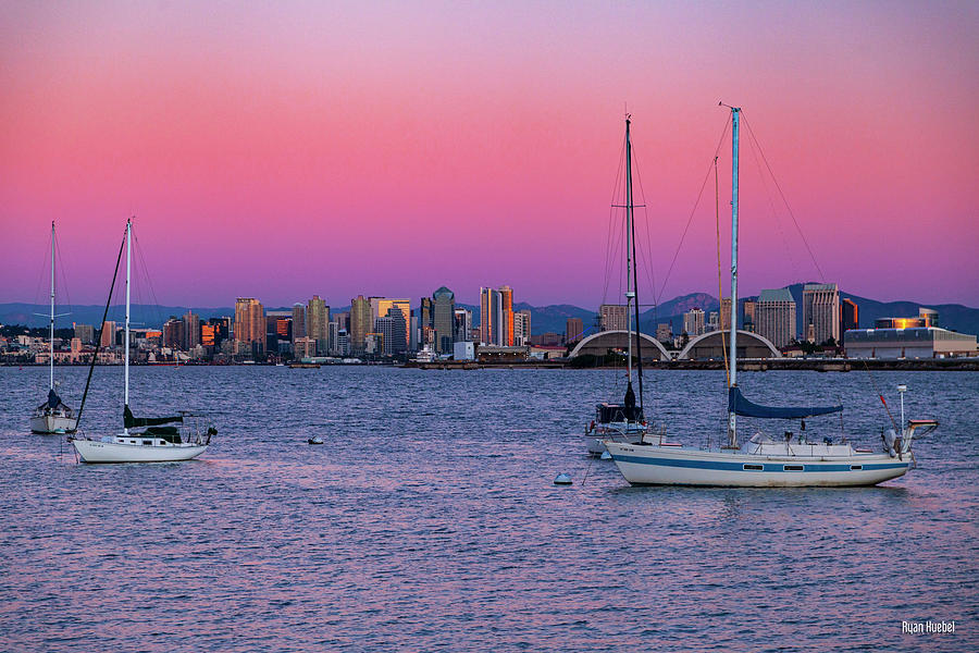 San Diego Skyline Photograph by Ryan Huebel