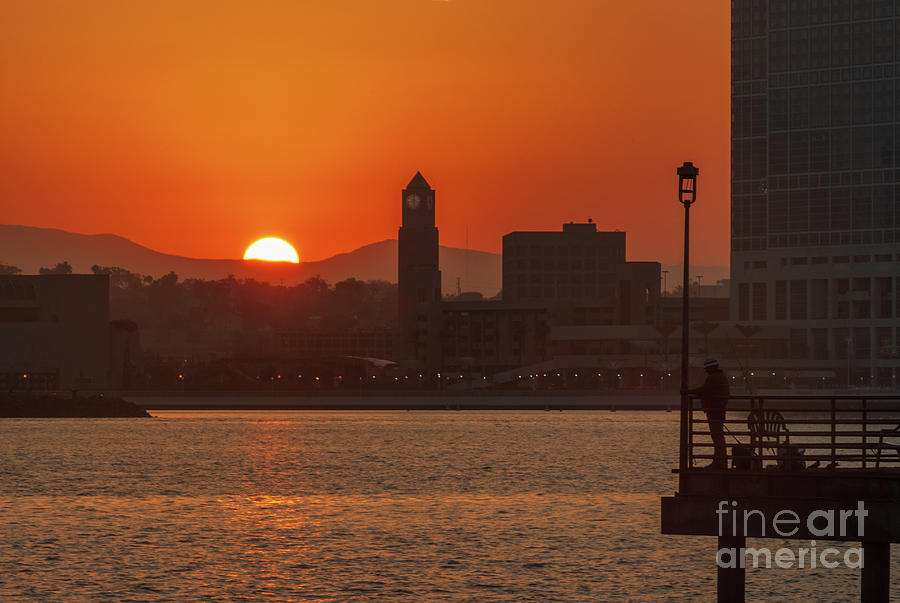 San Diego Photograph - San Diego Sunrise  1.5863 by Stephen Parker