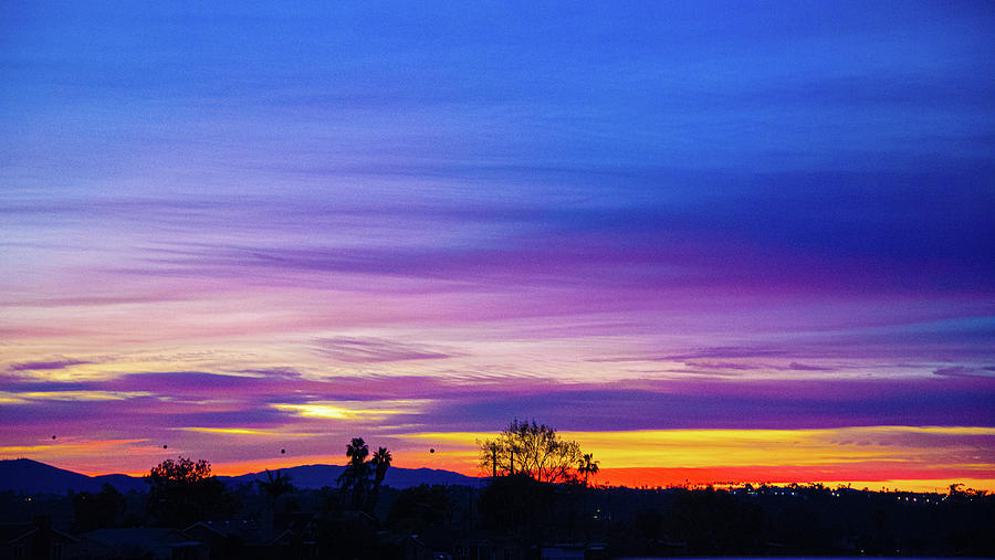 San Diego Sunrise 2021 Purple Photograph by Phyllis Spoor