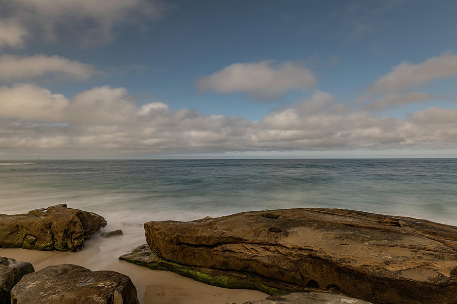 San Diego Windansea Beach Morning Scenic Photograph by TM Schultze