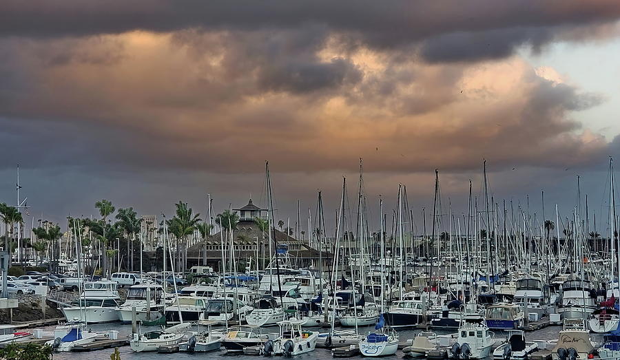 San Diego Yacht Club at Sunset Photograph by Russ Harris