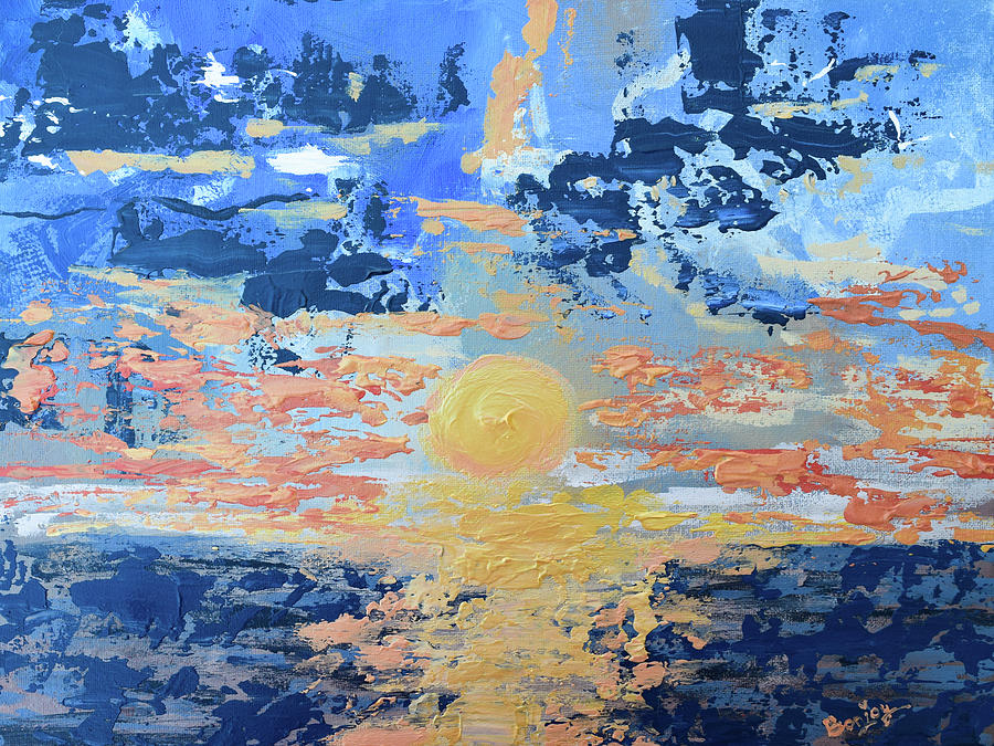 San Felipe Sunrise Painting by Bonny Puckett