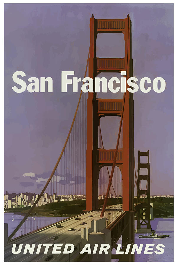 San Francisco 4 Vintage Travel Poster Mixed Media by Movie Poster ...