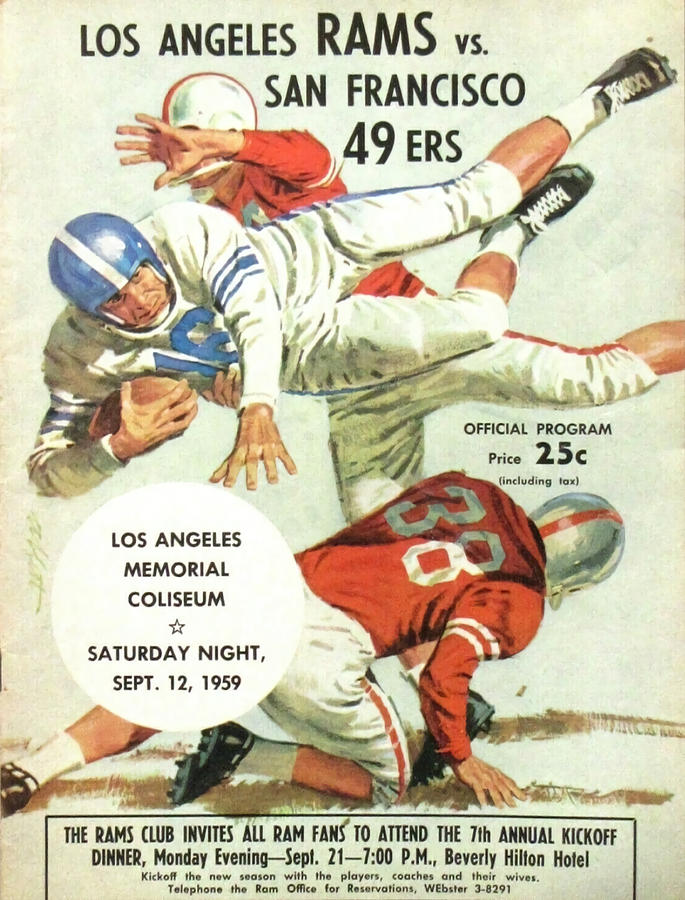 San Francisco 49ers Vintage Program 10 by Joe Hamilton