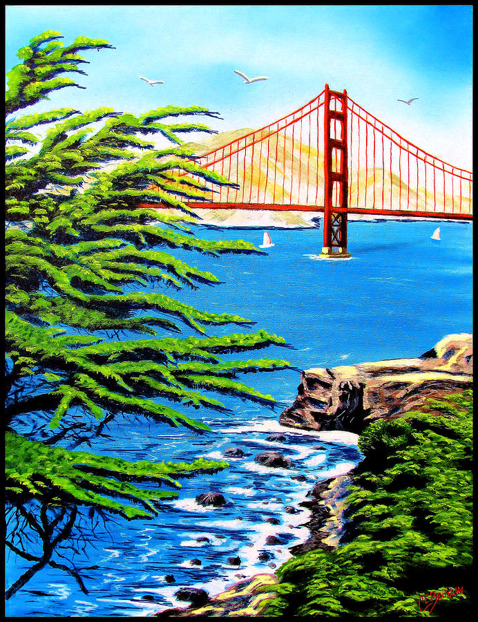 San Francisco Painting - San Francisco Bay by Chad Brittain