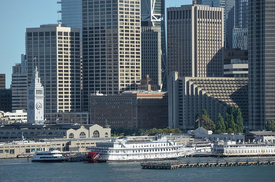 San Francisco Belle Riverboat and Ferry Building Photograph by Shawn OBrien