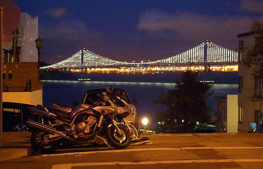 San Francisco. Bikes and Bridge Photograph by Viktor Savchenko