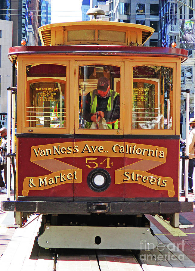 San Francisco Cable Car Photograph by Randall Weidner