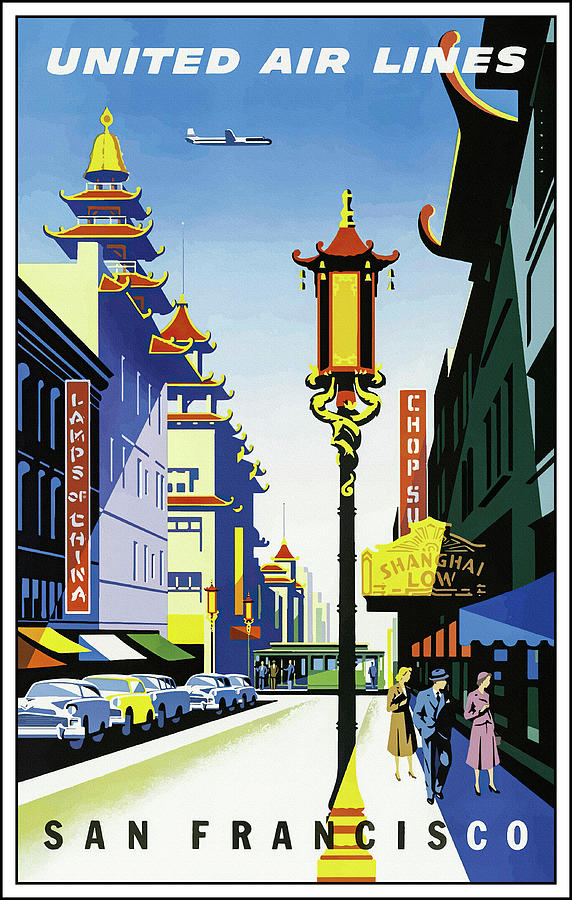 San Francisco Photograph - San Francisco California Retro Travel Poster  by Carol Japp