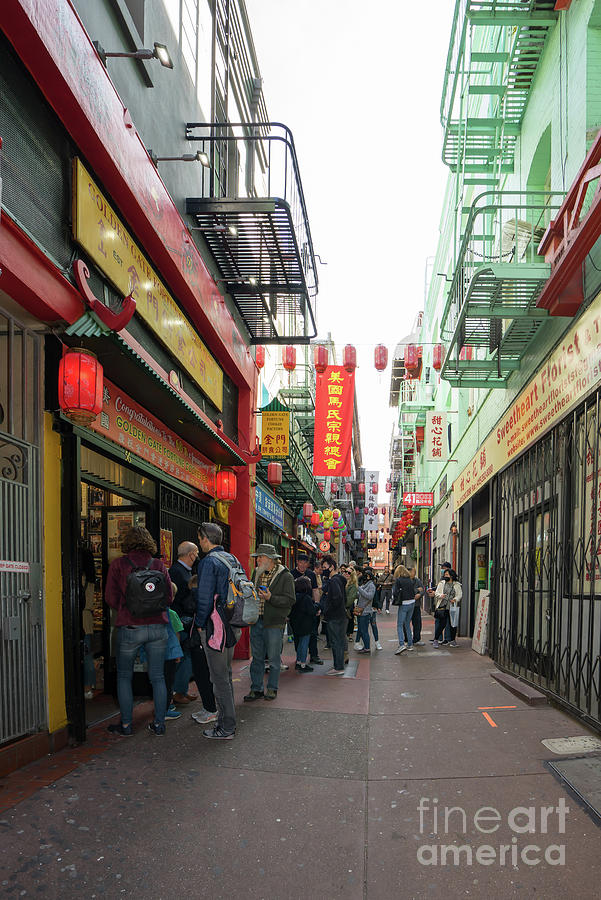 San Francisco Chinatown Golden Gate Fortune Cookie Company On Ro Photograph by Wingsdomain Art