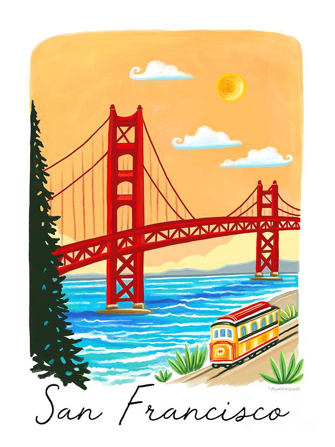 San Francisco  Painting by Elizabeth Robinette Tyndall
