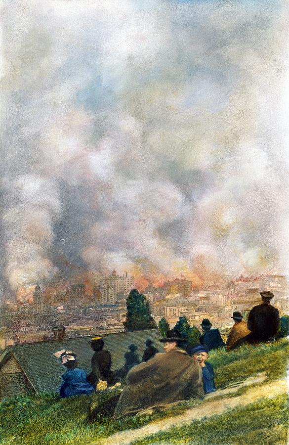 San Francisco Fire, 1906 Photograph by Granger