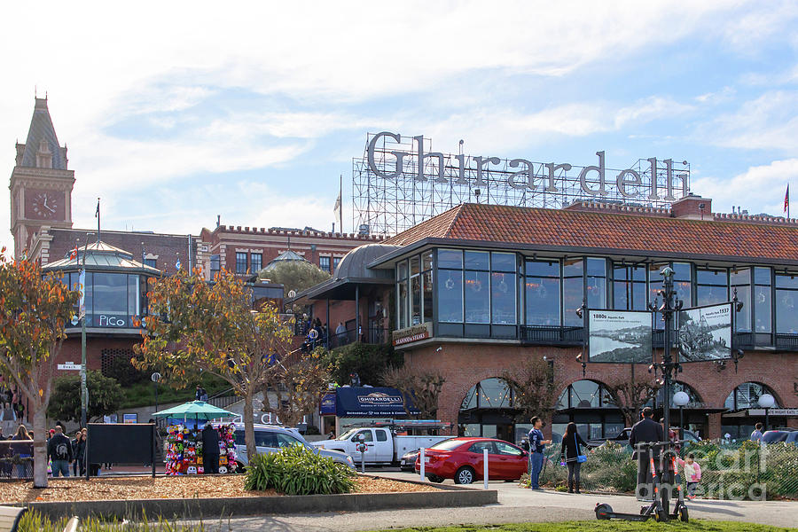 San Francisco Ghirardelli Chocolate Factory And Clock Tower R1784 Photograph by Wingsdomain Art and Photography