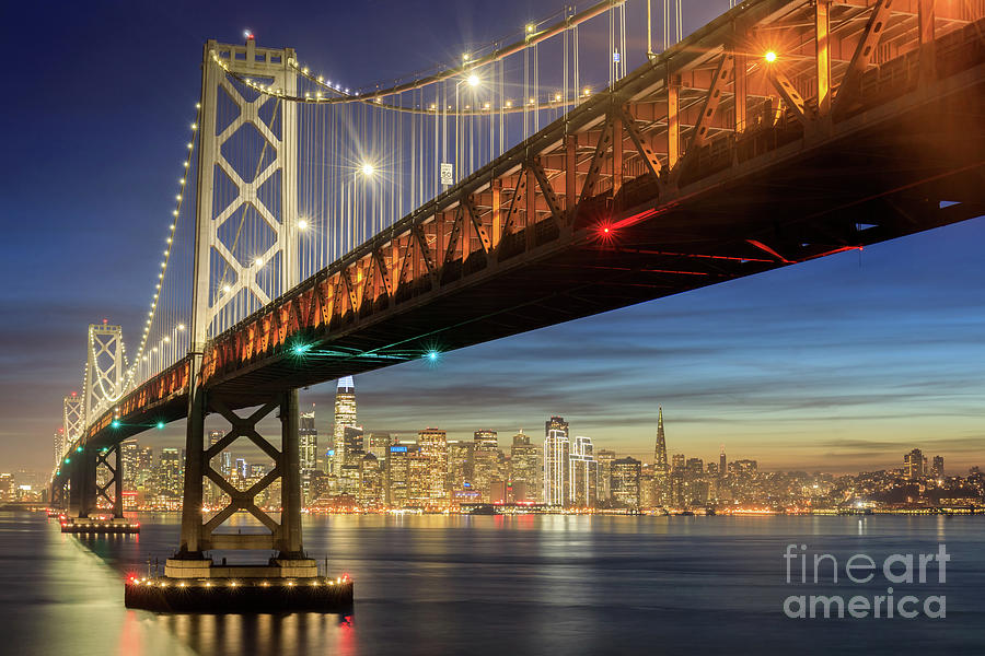 San Francisco-Oakland Bay Bridge via Yerba Buena Island Photograph by ...