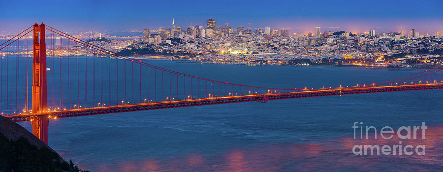 San Francisco Photograph - San Francisco Panorama by Inge Johnsson