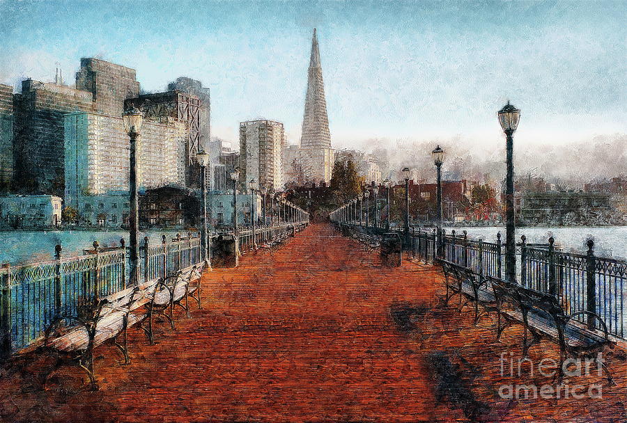 San Francisco pier view Digital Art by Jerzy Czyz