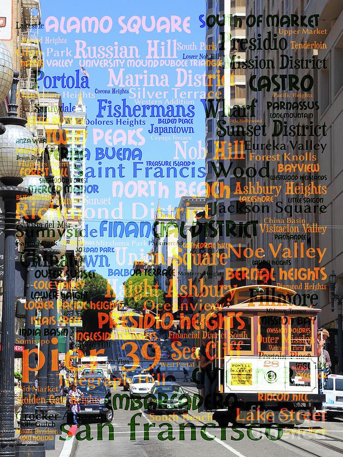 San Francisco Photograph - San Francisco Places To Visit Cablecar on Powell Street 7d7261 20160201 by San Francisco