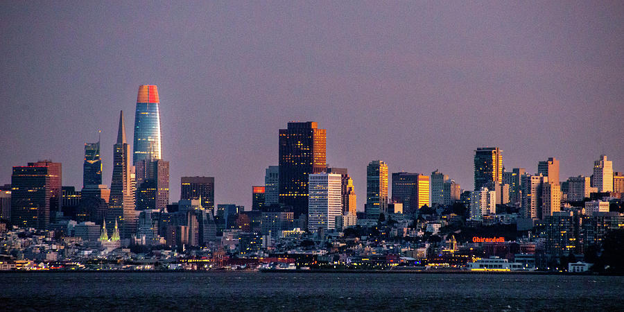 San Francisco Skyline at Sunset Photograph by Ken Stampfer