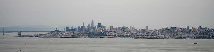 San Francisco Skyline from Tiburon Photograph by Sean Hannon