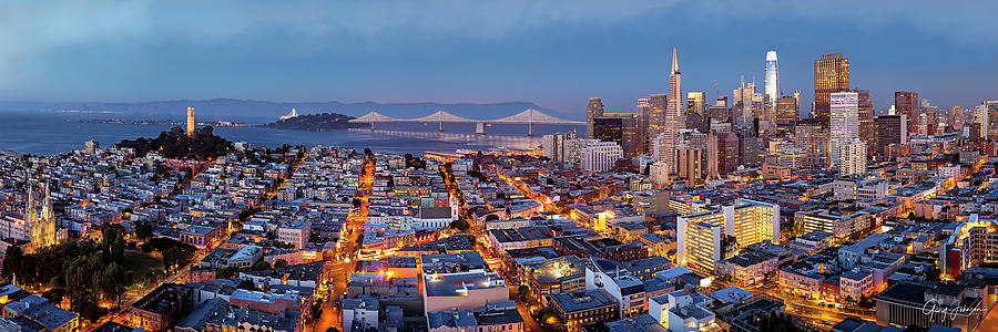 San Francisco Skyline Photograph by Gary Johnson