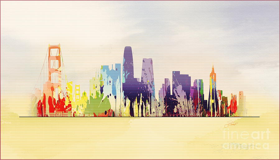 San Francisco Skyline II Digital Art by Jerzy Czyz