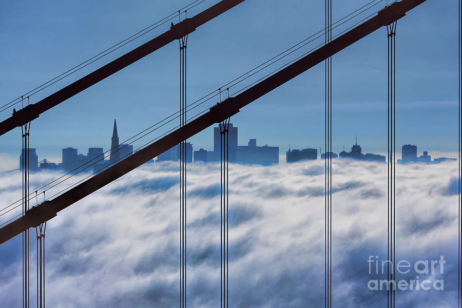 San Francisco Skyline in Fog Photograph by Jerry Fornarotto